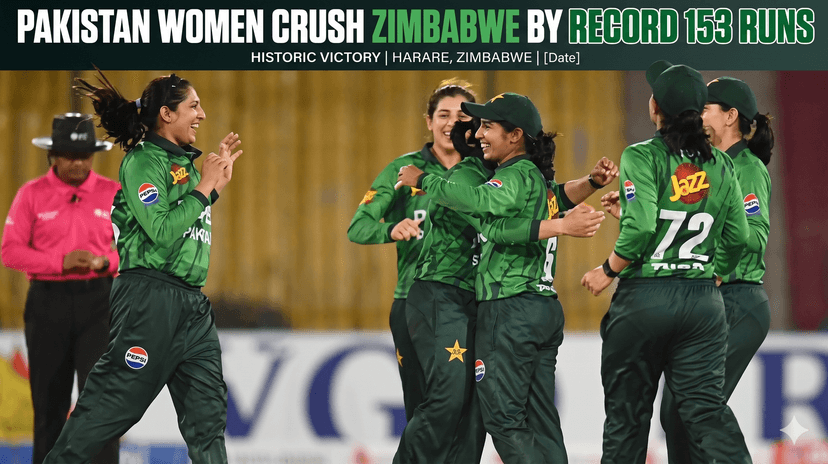 Pakistan Women Crush Zimbabwe by Record 153 Runs in Karachi T20I