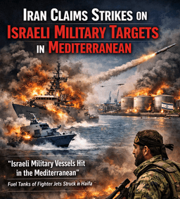 Iran Claims Strikes on Israeli Naval and Air Targets in Mediterranean