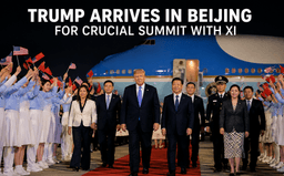 Trump Arrives in Beijing for Crucial Summit With Xi Amid Global Tensions