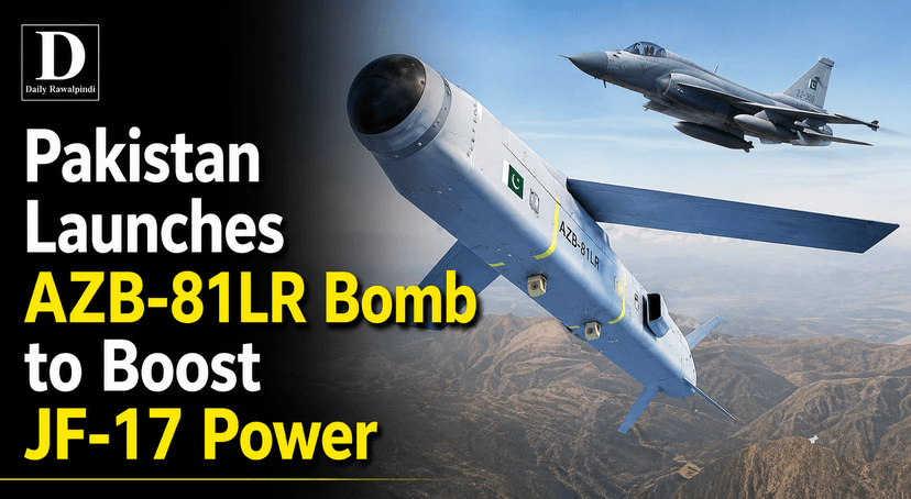 Pakistan Enhances JF-17 Thunder Firepower with Indigenous AZB-81LR Smart Bomb