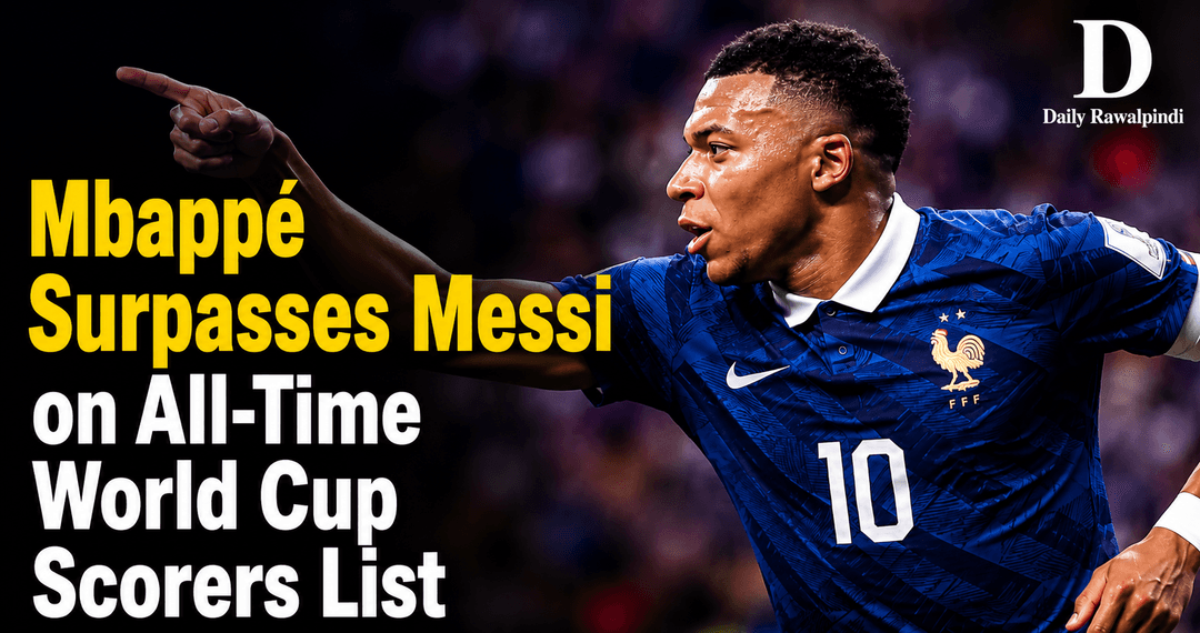 Mbappé Overtakes Messi on World Cup Goals Chart After Senegal Brace