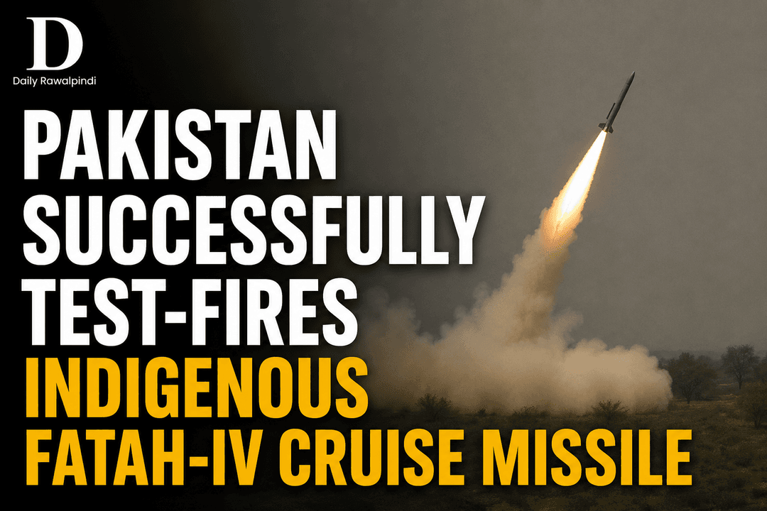Pakistan Successfully Test-Fires Indigenous Fatah-IV Cruise Missile
