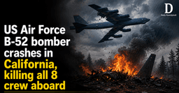 US B-52 Stratofortress Bomber Crashes at Edwards Air Force Base, Eight Crew Killed