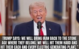 Trump Threatens to Strike Iran “Back to the Stone Ages” if No Deal Is Reached